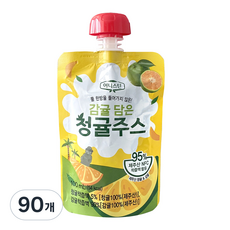 감귤 담은 청귤 주스 제주산 NFC % 착즙주스 어린이간식 학교간식 교회간식, 90개, 100ml