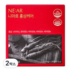 니아르 홍삼케어 홍삼캔디 건강기능식품, 2박스, 28정 2박스, 28정