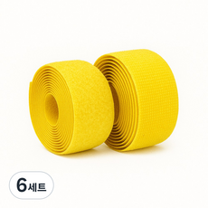 칼라벨크로 너비2.5cm 25M 암수 세트, 6개, 노랑