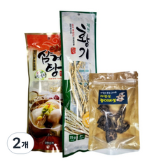 한우물 약재 능이백숙 삼계탕 재료 세트 능이10-30, 135g, 2개