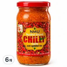 NMU Pickled Round Chilly 피클 라운드 칠리 (네팔고추장), 6개, 350g