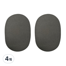 스웨이드 패치 의류 수선패치 세무 와펜 포인트용 무릎패치 팔꿈치 13컬러, 차콜그레이(1장), 4개