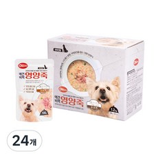 펫퍼스 애견비책 영양죽 강아지죽 보양식 영양식 습식파우치, 24개, 100g, 소 24개, 100g, 소