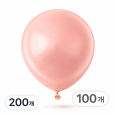 브로키 펄풍선 12인치 100p 풍선 파티용품 이벤트 소품 30cm, 200개, 05_12인치_로즈골드