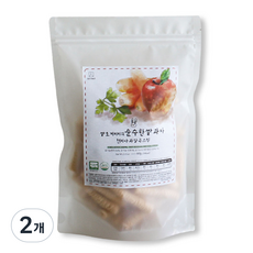 질마재농장 현미사과당근스틱 유기농 국내산쌀 무첨가 아이간식, 60g, 2개, 유기농쌀과자 현미사과당근스틱