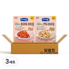 일동후디스 아이얌 우리아이 바로먹는 리조또 소스 토마토 소고기 + 크림새우버섯 2종 세트, 3세트, 360g, 혼합