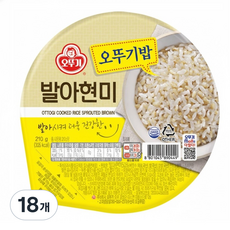 맛있는 오뚜기밥 발아현미, 210g, 18개