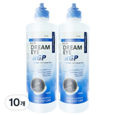 하드렌즈 드림렌즈 케이스 세척액 보존액 350ml, 10개