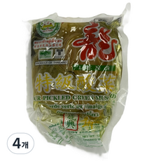 태국 갓절임 사워 피클드 그린 머스타드 / LENG Sour Pickled Green Mustard, 350g, 4개