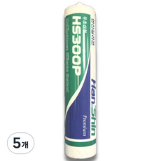 장판 시공 한신실리텍 HS300P 반투명 실리콘 (노즐 증정), 5개