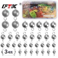 FTK-봉돌추구멍추세트, 3세트, 37개입