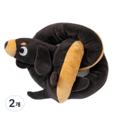 두펫 사이좋개 터그 인형, 2개, 매콤 소시지 강아지