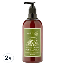아미니 플라워 테라피 바디로션 제라늄 앤 자스민, 500ml, 2개