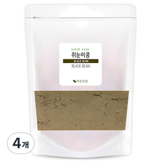 고소함과 풍미가 일품인 볶은쥐눈이콩가루 국산 서목태 검은콩가루 약콩가루 100%, 300g, 4개
