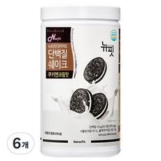 뉴핏 투에니포 뉴트리 다이어트 쉐이크 쿠키앤크림맛, 600g, 6개