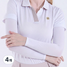 베일리화이트 자외선차단 팔토시 여성 쿨토시 골프 살색, 4개, 화이트