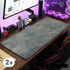 그레이계열 게이밍 장패드 마우스패드 400X900X4MM, 2개, 04 그림