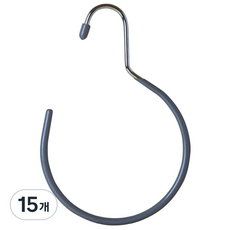 데코즈인 코팅 다용도 벨트 모자걸이, 그레이, 15개