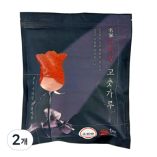 국내산 하남댁 장미빛 안매운 고춧가루 김치용입자 순한맛, 2개, 1kg