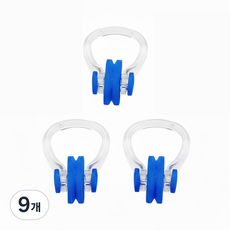 SWM 수영 코마개 3p 물놀이 수영 잠수, 블루, 9개