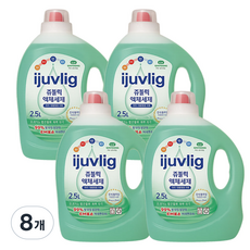 알칼리세탁세제 고농축 드럼용 일반용 빨래냄새 제거 대용량 액체세제, 8개, 2.5L