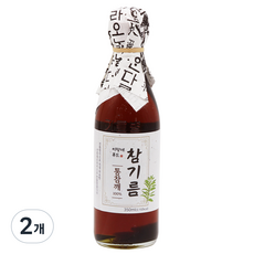 이장네 저온압착 참 고소한 IOO%통참기름, 2개, 350ml