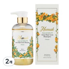 헤막 안티헤어로스 샴푸 프리지아 / 손상모발용 탈모샴푸 두피 약산성, 2개, 550ml