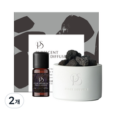 집들이 고급스런 선물 대용량 퓨레센트 화산 스톤디퓨저세트, 2개, 17ml, 플라워마켓
