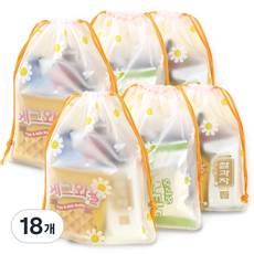 단체선물 과자꾸러미 간식구디백 개별포장간식 과자 선물, 18개, 10종