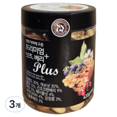 황토가마에 구운 프리미엄 넛츠 베리 플러스, 3개