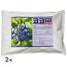 블루베리 전용 비료 블루베리 영양제 유기질 비료 블루베리거름 코코베리, 2개, 5kg