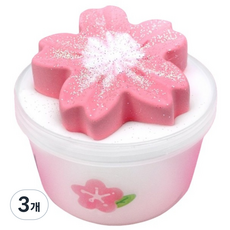 벚꽃퐁듀 액체괴물 슬라임, 화이트, 200g, 3개