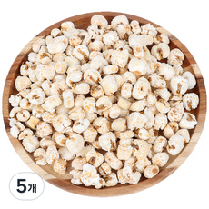 [추억의 전통 강냉이] 20년전통 뻥튀기곡물나라 바삭한 강냉이 백옥 전통 추억의 간식 국내산 어린이 어르신 간식, 220g, 5개