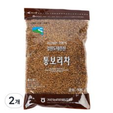 기린농협 내린천 국산 통보리차, 500g, 2개, 1개입
