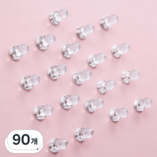 레츠굿 초강력 네오디움 크리스탈 도장 자석, 90개, 투명