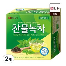 담터 찬물녹차, 2개, 50개입, 1.2g