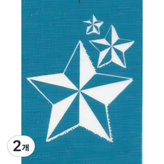 재사용 가능한 지워지는 셀프 헤나타투 도안 M-61~72, 2개, M-61