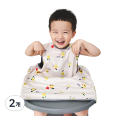 벨베이비 식탁일체형 방수 턱받이 나시 부분커버, (리뉴얼)해피레몬, 2개, 1개입
