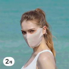 이지스 자외선차단 무봉제 마스크 (스타일) TV홈쇼핑 히트상품, 스타일 마스크, 2개, 핑크