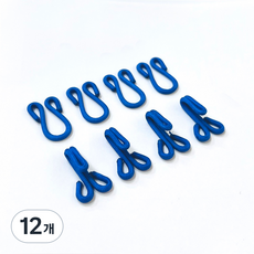싸개 걸고리 국산 의류걸고리 1쌍, 12개, 블루