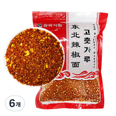 (배터짐)국내생산 연변 씨고추가루 고춧가루 고추 (일요일&당일발송), 1kg, 6개