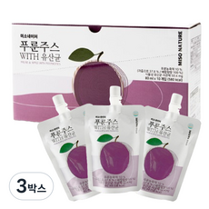 푸룬주스 With 유산균, 800ml, 3박스