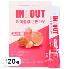 라이블링 인앤아웃 에너지티 피치베리, 120개, 4g