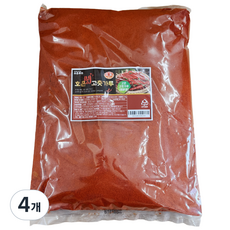 호은 고운 고춧가루 미분용, 4개, 2.5kg