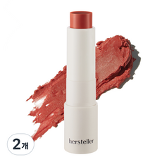 허스텔러 니어바이 리차징 틴티드 보습 컬러립밤 7종 중 택, 선셋 코랄, 3.8g, 2개