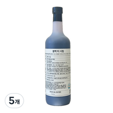 [임박특가]이노미 블랙티시럽 / 블랙 그레이즈드 시럽 소비기한260502, 5개, 850ml