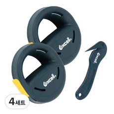 excell 스트레치필름 핸드세이버 랩핑기 2p + 커터기 세트 SF-9756, 4세트
