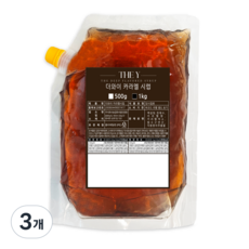 더와이 카라멜시럽 (리필용), 3개, 1kg