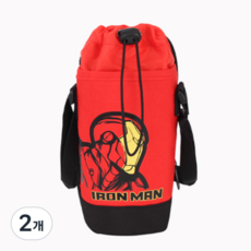 남아용 마블 물병가방 물병파우치 크로스백 아동 물병가방, 2개, 아이언맨