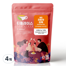 티플레이스 국산 100% 볶은 진피차 삼각티백 50티백 전통차 허브차 침출차, 4개, 50개입, 1g